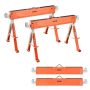 2 folding sawhorses, 816.5 kg, height adjustable, for woodworking