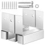 Concrete 4x4 post anchor, galvanized steel, 10 pcs., inner size 3.53x3.56 inches