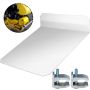Soil vibrating plate tamper pad "wacker" with clamps
