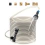 Aquarium gravel siphon pump with PVC hose and adapters