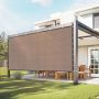 Sun protection fabric for pergola, 8x12 feet, brown, HDPE