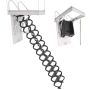 Alloy steel loft ladder, 299 kg, for 10.5-11 ft ceilings