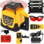 Rotary digital laser level set, 500 m, red beam, with remote control and case