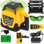 Rotary laser level 500 m, green beam, with remote control
