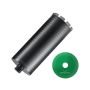 Diamond core bit, 10.8 cm, for brick and concrete, adapter, 24.1 cm depth