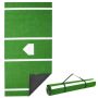 Baseball and softball batting mat, 366x183 cm, green, with protection