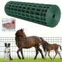 Galvanized steel farm fence 1x25 m, vinyl coated, green