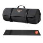 Adjustable sandbag for strength training, 23-56 kg, black, with handles