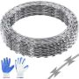 Galvanized Barbed Wire for Fence, 3 Spools, 147 Feet
