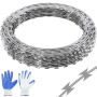 Galvanized Barbed Wire for Fence, 2 Rolls, 98 Feet