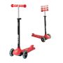 Children's scooter, 3 wheels, adjustable handlebar, red