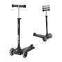 Children's 3-wheel scooter, adjustable handlebar, black