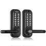 Mechanical keyless entry door lock with 14-digit keypad, waterproof zinc alloy