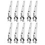 Galvanized Steel Barbed Wire Fence Post Extensions, 10-Pack, 14.8 Inch, U-Shaped