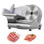 Electric meat slicer, 180 W, 19.1 cm stainless steel blade, adjustable cutting thickness, for home