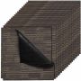 Reusable carpet tiles, 610x610 mm, 24 pcs., grey and brown