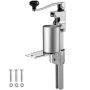 Industrial manual can and jar opener with base, adjustable height up to 11.8 inches