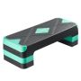 Aerobic step platform, adjustable, 28 inches, green