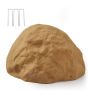 Artificial stone outdoor well pump cover, beige brown, medium size