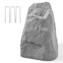 Artificial Stone Cover, Outdoor Landscape Well Pump Cover, Gray, Medium Size