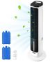 Silent tower fan with 9 speeds and remote control