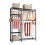 Clothes rack with steel frame, 6 tiers, 363 kg load capacity