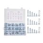 566-piece screw and nut assortment set, alloy steel, galvanized, for furniture and vehicles