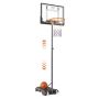 Adjustable portable basketball hoop 5-7 feet, 32 inches diameter, for kids and adults, with wheels and inflatable base