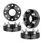 Wheel spacers 1.5 inch, 78.1 mm bore, M14 studs, black, 4 pcs.