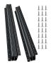 32 inch Under Staircase Drawer Slides, Black, Heavy Duty