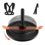 Weight sleds, steel, with straps, 51 mm, orange black