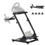Racing steering wheel stand, adjustable and foldable game simulator