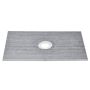 Shower platform set 1524x965 mm with 160 mm drain hole, EPS, waterproof