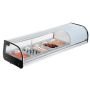 Sushi display refrigerator, 52 L, LED lighting, temperature control