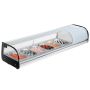 Sushi display refrigerator, 62 L, LED lighting, digital control