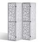 Wooden 4-panel folding partition, 67 inches high