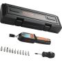 Digital torque screwdriver with LCD display, 0.30-7.98 n m