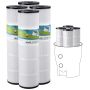 Pool filter cartridge 4 x 105 sq. ft., compatible with pentair CCP420, pleetco PCC80-PAK4l