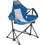 Reclining camping chair with cup holder and adjustable backrest, 136 kg load capacity