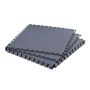 Interlocking modular PVC tiles for garage floors, 513x513 mm, graphite grey, 8 pcs. pack