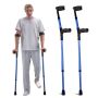 Adjustable aluminum forearm crutches for adults, 11 heights