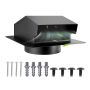 149 mm square ventilation cover, SPCC steel, black