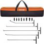 Dent removal set for bars, 13 pcs., stainless steel