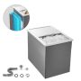 Recessed stainless steel cooler, 27 L, outdoor