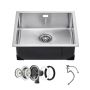 50cm 304 stainless steel undermount farmhouse style kitchen sink