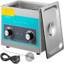 Ultrasonic cleaner 3L, 40 kHz, 304 stainless steel with heater and timer, for jewelry, glasses, watches