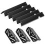 Replacement heat deflectors and flavor enhancer rods, 44 cm, enameled steel, 8 pcs.