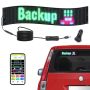 Programmable color LED scrolling sign, 68x12 cm, bluetooth control