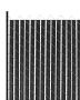 Double Wall Lockable HDPE Chain Link Fence Grille, Black, 8 Feet