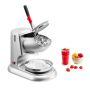Electric stainless steel ice crusher, 100 kg/h, 300W, silver